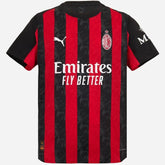 Camisa do Milan Titular 2025 Vermelha+preta