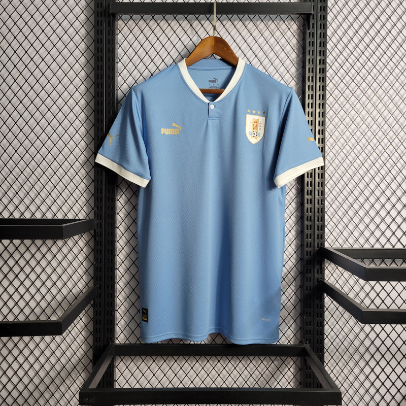 Camisa Seleção | Uruguai 2022/23 Torcedor Masculina Azul - Sport Premium