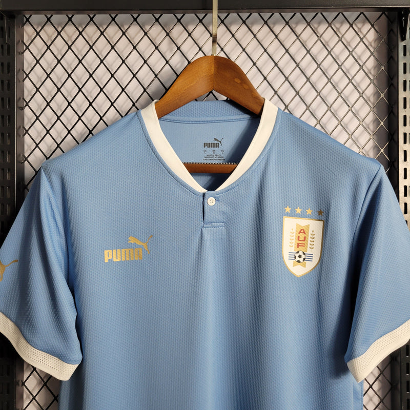 Camisa Seleção | Uruguai 2022/23 Torcedor Masculina Azul - Sport Premium
