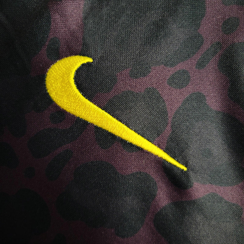 Camisa Brasil Não ao Racismo 2022/23 Torcedor Masculina Preta e Amarela - Sport Premium