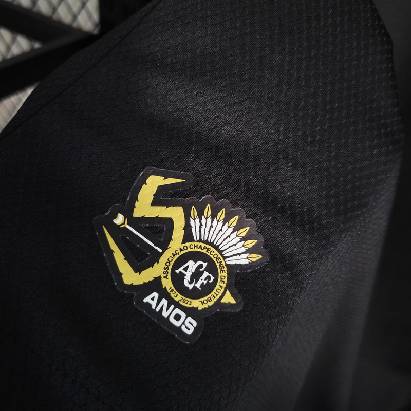 Camisa Chapecoense 50° Aniversário 2023/24 Torcedor Masculina Preta e Dourada - Sport Premium