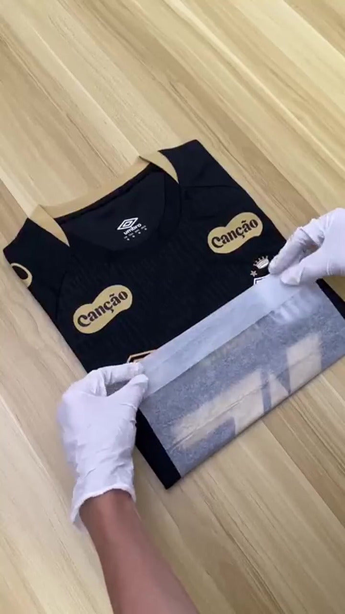 Camisa De Treino Oficial Santos 25/26 Umbro Com Patrocinio