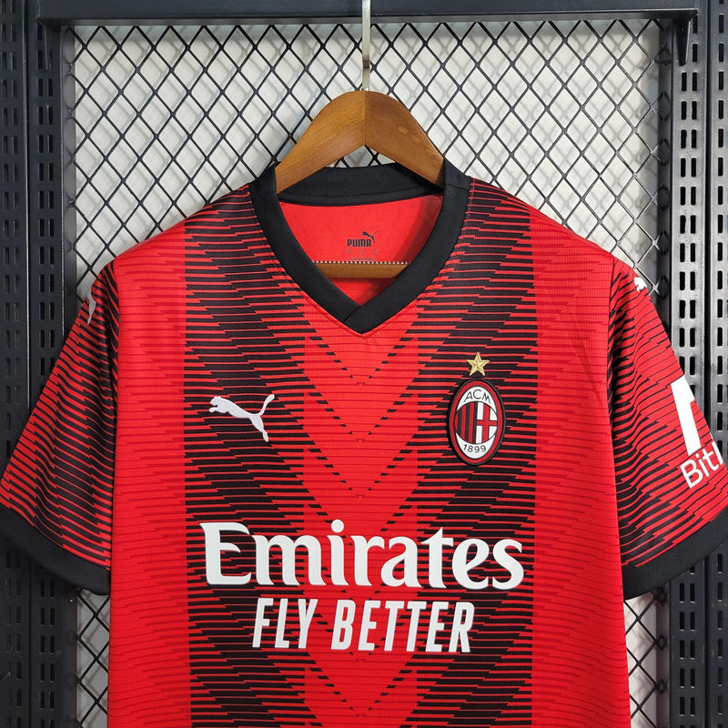 Camisa AC Milan Home 2023/24 Torcedor Masculina - Sport Premium