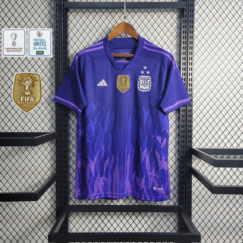 Camisa Argentina Away 2022/23 Torcedor Masculina Roxa - Sport Premium