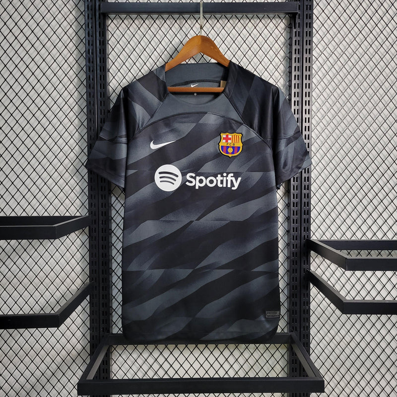 Camisa Barcelona Goleiro 2023/24 Torcedor Masculina Preta - Sport Premium