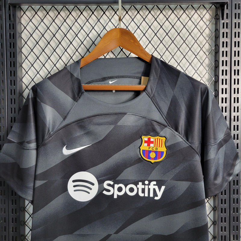 Camisa Barcelona Goleiro 2023/24 Torcedor Masculina Preta - Sport Premium