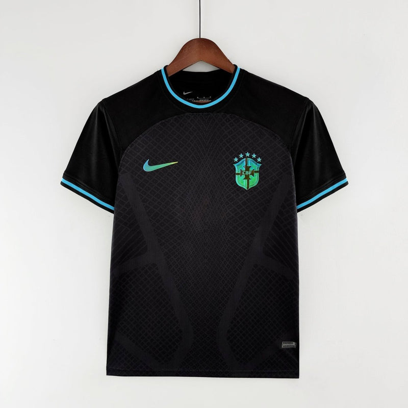 Camisa Seleção Brasil 2022 Nike - Preto - Conceito Preto