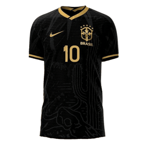 Camisa Seleção Brasil Fourth 2022 Nike - Preto - Conceito Nordeste