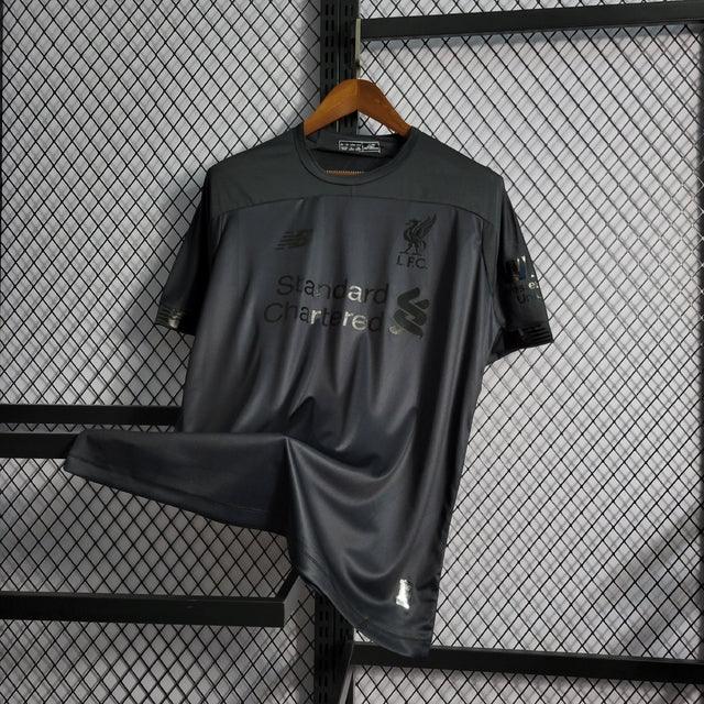 Camisa Liverpool Blackout 2019/20 Torcedor Masculina Preta - Sport Premium