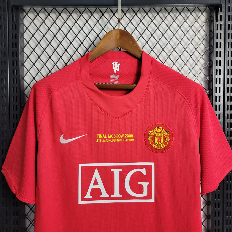 Camisa Retrô Manchester United 2007/08 Torcedor Masculina - Sport Premium