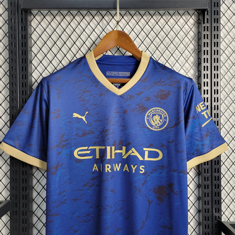 Camisa Manchester City Ano Novo Chinês 2023/24 Torcedor Masculina Azul Escura - Sport Premium