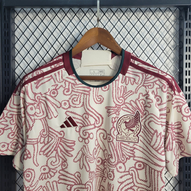Camisa México Away 2022/23 Torcedor Masculina Vermelha e Branca - Sport Premium
