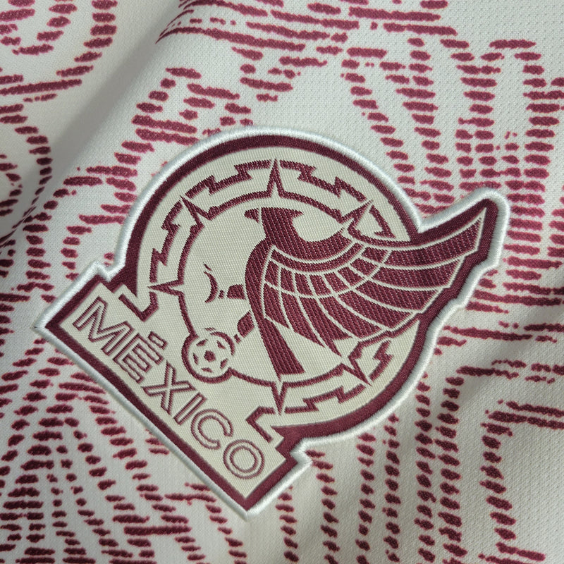 Camisa México Away 2022/23 Torcedor Masculina Vermelha e Branca - Sport Premium