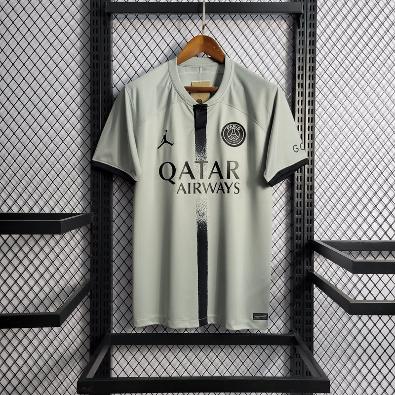 Camisa PSG Jordan Away 2022/23 Torcedor Masculina Cinza - Sport Premium