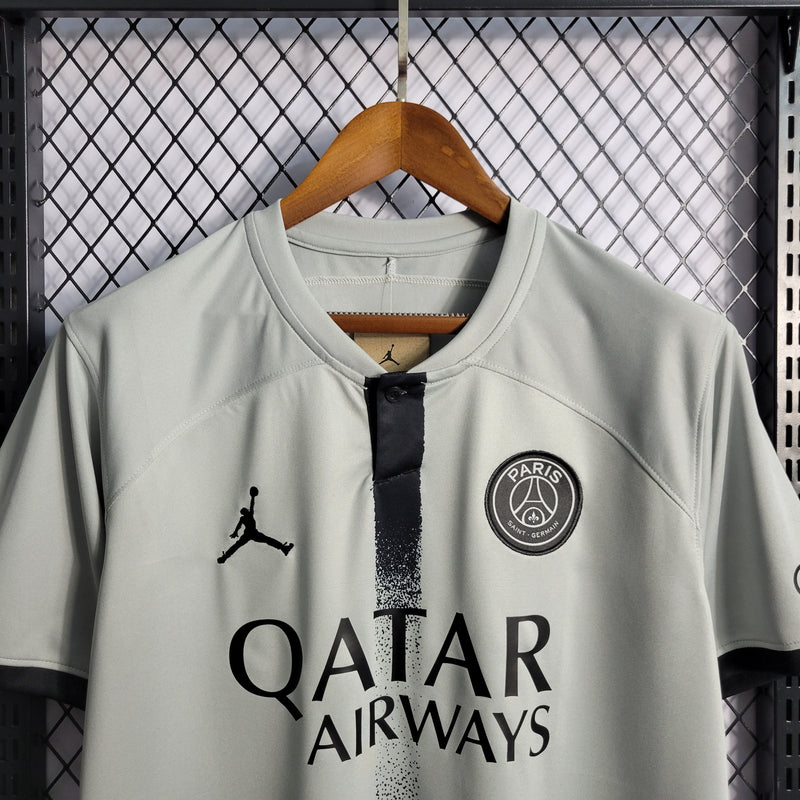 Camisa PSG Jordan Away 2022/23 Torcedor Masculina Cinza - Sport Premium