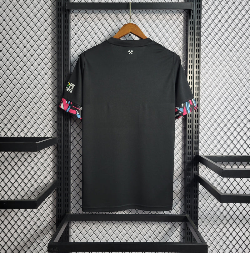 Camisa West Ham Away 2022/23 Torcedor Masculina Preta - Sport Premium